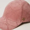 casquette_de_baseball_en__2.webp Chapeaux*TWINSET Milano Casquette De Baseball En Velours Avec Oval T Rose « Chocolate Ruby »