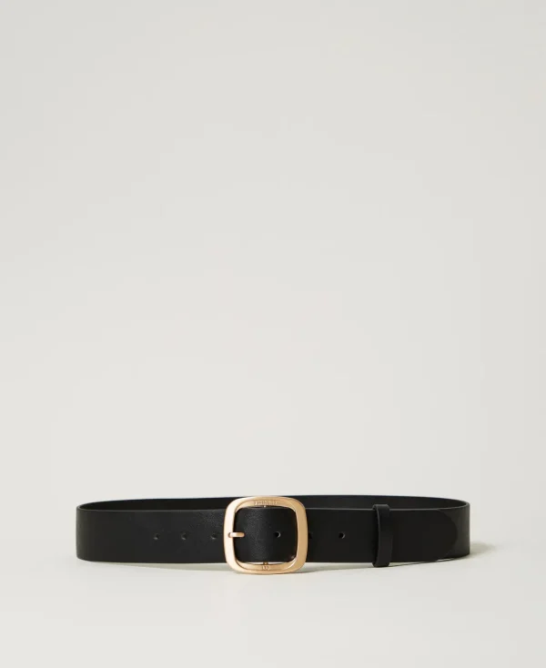 ceinture_avec_boucle_carr_0.webp Ceintures*TWINSET Milano Ceinture Avec Boucle Carrée Noir