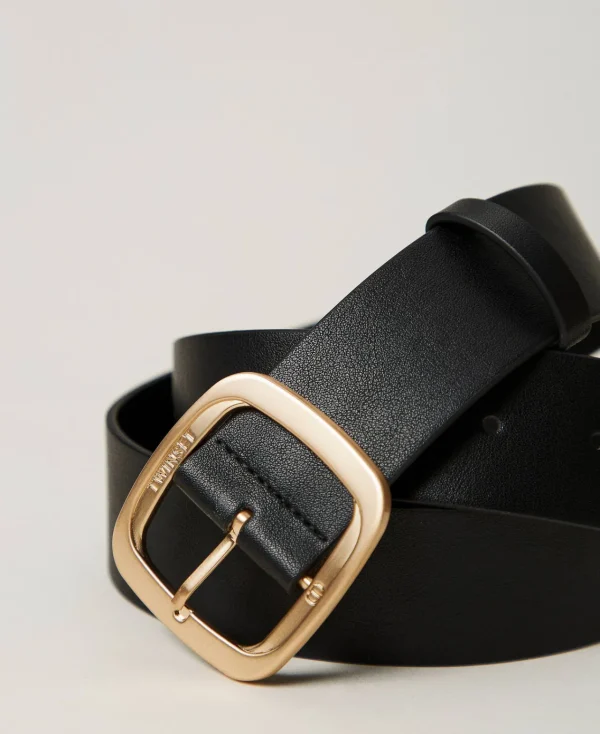 ceinture_avec_boucle_carr_1.webp Ceintures*TWINSET Milano Ceinture Avec Boucle Carrée Noir