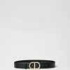 ceinture_avec_boucle_oval_0.webp Ceintures*TWINSET Milano Ceinture Avec Boucle Oval T Et Perles Noir