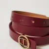 ceinture_avec_boucle_oval_1-1.webp Ceintures*TWINSET Milano Ceinture Avec Boucle Oval T Et Strass Violet « Prune Rouge »