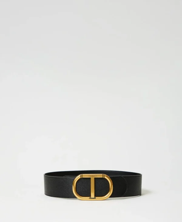 ceinture_avec_grande_bouc_0.webp Ceintures*TWINSET Milano Ceinture Avec Grande Boucle Oval T Noir