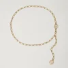Ceintures*TWINSET Milano Ceinture En Chaîne Avec Oval T New Gold