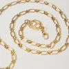 Ceintures*TWINSET Milano Ceinture En Chaîne Avec Oval T New Gold