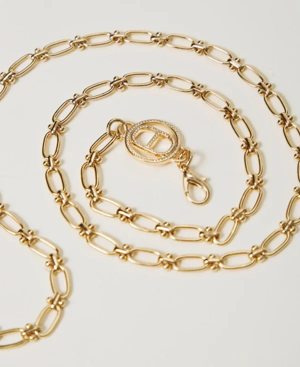 Ceintures*TWINSET Milano Ceinture En Chaîne Avec Oval T New Gold