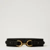 Ceintures*TWINSET Milano Ceinture En Cuir Avec Barrette Noir