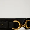 ceinture_en_cuir_avec_bar_2.webp Ceintures*TWINSET Milano Ceinture En Cuir Avec Barrette Noir