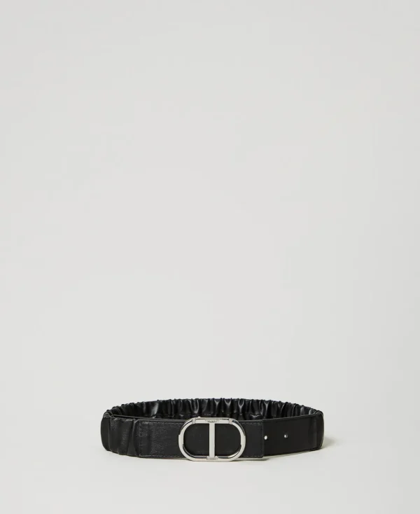 ceinture_lastique_avec_bo_0.webp Accessoires*TWINSET Milano Ceinture élastique Avec Boucle Oval T Noir