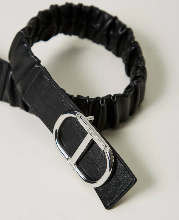 ceinture_lastique_avec_bo_2.webp Accessoires*TWINSET Milano Ceinture élastique Avec Boucle Oval T Noir