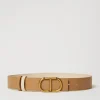 ceinture_rversible_avec_b_0-1.webp Ceintures*TWINSET Milano Ceinture Réversible Avec Boucle Oval T Bicolore Beige « Chanvre Clair »/Ivoire