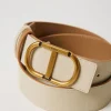 ceinture_rversible_avec_b_3-1.webp Ceintures*TWINSET Milano Ceinture Réversible Avec Boucle Oval T Bicolore Beige « Chanvre Clair »/Ivoire