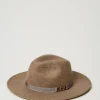 Chapeaux*TWINSET Milano Chapeau En Drap Avec Oval T Beige Foncé