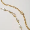 collier_multirang_avec_st_2.webp Bijoux*TWINSET Milano Collier Multirang Avec Strass Et Oval T New Gold