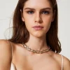 collier_rasducou_avec_str_1.webp Bijoux*TWINSET Milano Collier Ras-du-cou Avec Strass Et Oval T New Gold