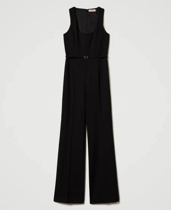 Combinaisons | Robes De Cérémonie*TWINSET Milano Combinaison évasée Avec Bride Oval T Noir