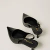 Chaussures À Talons | Escarpins Et Sandales*TWINSET Milano Escarpins Slingbacks Avec Imprimé Croco Noir