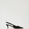 escarpins_slingbacks_vern_0-1.webp Chaussures À Talons | Escarpins Et Sandales*TWINSET Milano Escarpins Slingbacks Vernis Noir