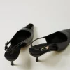 escarpins_slingbacks_vern_2-1.webp Chaussures À Talons | Escarpins Et Sandales*TWINSET Milano Escarpins Slingbacks Vernis Noir