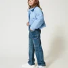 jean_cargo_avec_poches_2.webp Pantalons Et Jeans*TWINSET Milano Jean Cargo Avec Poches Denim Mid Blue