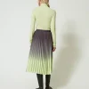 jupe_en_crpe_georgette_pl_3.webp Jupes*TWINSET Milano Jupe En Crêpe Georgette Plissé Imprimé Bicolore Gris « Blackened Pearl »/Vert « Soft Lime »