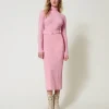 jupe_en_scuba_jacquard_0.webp Jupes*TWINSET Milano Jupe En Scuba Jacquard Rose « Prism Pink »