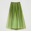 Jupes*TWINSET Milano Jupe En Tulle Avec Imprimé Dégradé Vert « Soft Lime »