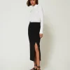 jupe_longue_asymtrique_0.webp Jupes*TWINSET Milano Jupe Longue Asymétrique Noir