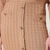 jupe_milongue_ajuste_en_m_4.webp Jupes*TWINSET Milano Jupe Mi-longue Ajustée En Maille Avec Boutons Marron « Sandy Brown »