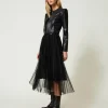 jupe_milongue_en_tulle_pl_2.webp Jupes*TWINSET Milano Jupe Mi-longue En Tulle Plissé Noir