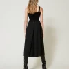 Pantalons Élégants | Pantalons Larges Et Palazzo*TWINSET Milano Jupe-culotte En Laine Mélangée Avec Ceinture Noir