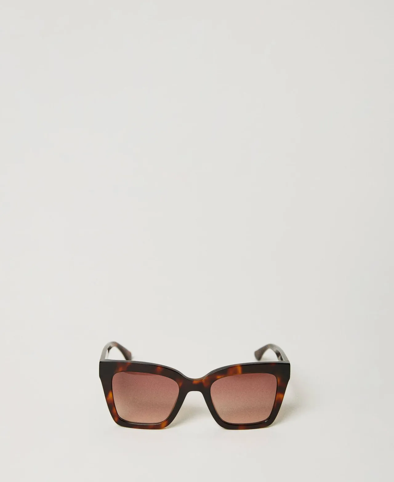 lunettes_de_soleil_carres_0-1.webp Lunettes De Soleil*TWINSET Milano Lunettes De Soleil Carrées écaille De Tortue Havana Brillant Foncé