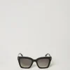 Lunettes De Soleil*TWINSET Milano Lunettes De Soleil Carrées Avec Clous Noir Brillant