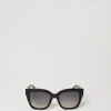 Lunettes De Soleil*TWINSET Milano Lunettes De Soleil œil-de-chat Avec Barrette Noir