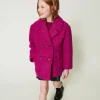 manteau_crois_en_drap_bou_0.webp Blousons Et Manteaux*TWINSET Milano Manteau Croisé En Drap Bouclette Magenta Purple