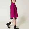 manteau_crois_en_drap_bou_2.webp Blousons Et Manteaux*TWINSET Milano Manteau Croisé En Drap Bouclette Magenta Purple