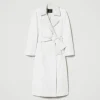 Manteaux Et Trenchs*TWINSET Milano Manteau Croisé Gaufré Off White