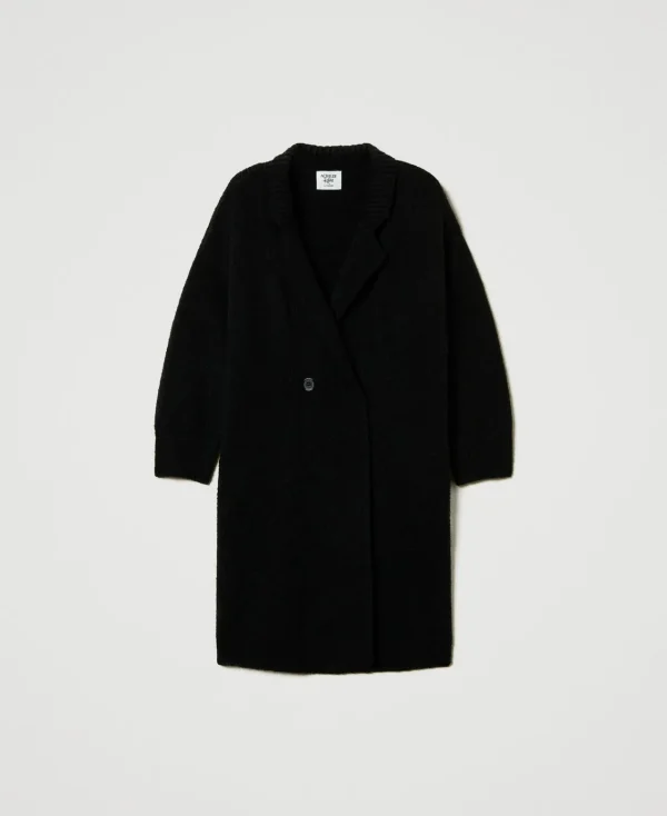 manteau_en_fil_recycl_bou_1.webp Manteaux Et Trenchs*TWINSET Milano Manteau En Fil Recyclé Bouclé Noir