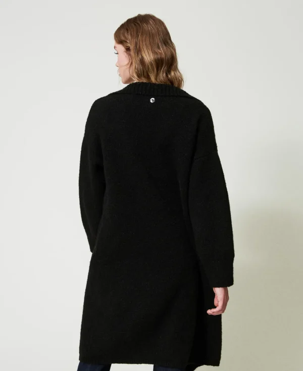 manteau_en_fil_recycl_bou_3.webp Manteaux Et Trenchs*TWINSET Milano Manteau En Fil Recyclé Bouclé Noir