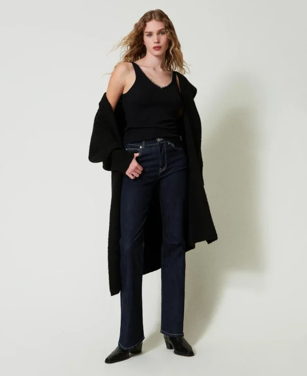 manteau_en_fil_recycl_bou_5.webp Manteaux Et Trenchs*TWINSET Milano Manteau En Fil Recyclé Bouclé Noir