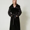 manteau_rembourr_en_fauss_2.webp Manteaux Et Trenchs*TWINSET Milano Manteau Rembourré En Fausse Fourrure Noir