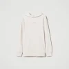 maxi_sweatshirt_avec_logo_1.webp Sweat-Shirts*TWINSET Milano Maxi Sweat-shirt Avec Logo Blanc « Old White »