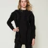 Sweat-Shirts*TWINSET Milano Maxi Sweat-shirt Avec Volants En Tulle Noir