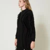 Sweat-Shirts*TWINSET Milano Maxi Sweat-shirt Avec Volants En Tulle Noir