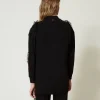Sweat-Shirts*TWINSET Milano Maxi Sweat-shirt Avec Volants En Tulle Noir