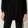 Sweat-Shirts*TWINSET Milano Maxi Sweat-shirt Avec Volants En Tulle Noir