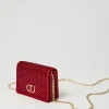 mini_sac__bandoulire_en_s_2.webp Mini Sacs | Sacs Porté Épaule*TWINSET Milano Mini Sac à Bandoulière En Satin Avec Strass Rouge Vénitien