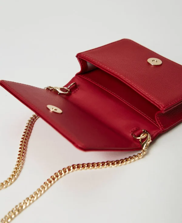 mini_sac__bandoulire_en_s_4.webp Mini Sacs | Sacs Porté Épaule*TWINSET Milano Mini Sac à Bandoulière En Satin Avec Strass Rouge Vénitien