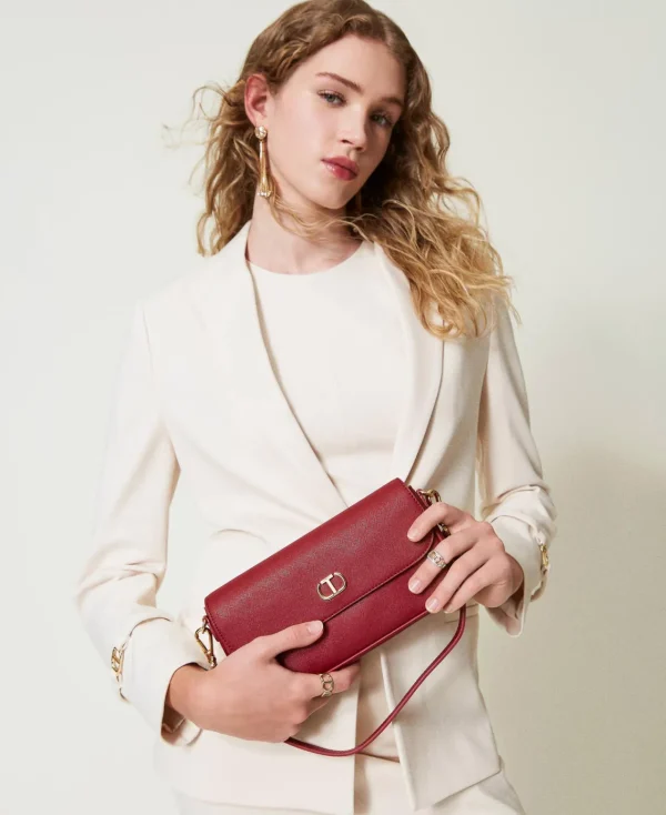 mini_sac_port_paule_avec__1.webp Mini Sacs | Sacs Porté Épaule*TWINSET Milano Mini Sac Porté épaule Avec Oval T Rouge Pompéien