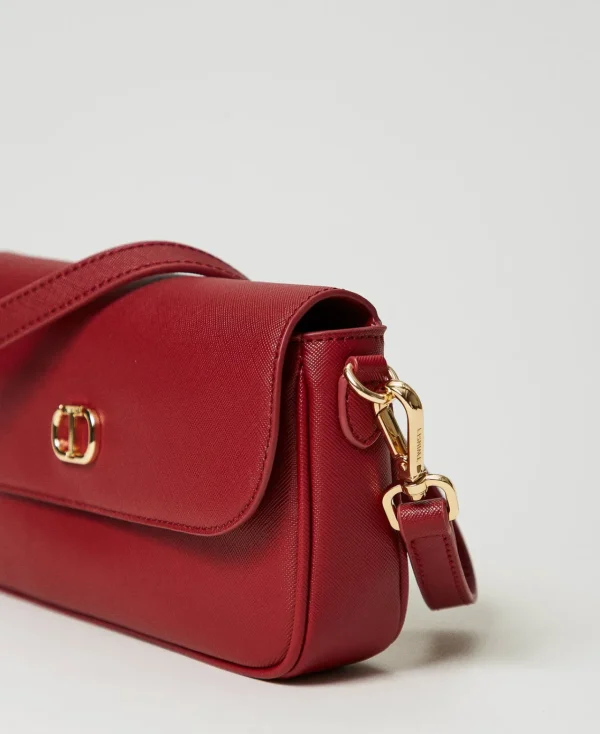mini_sac_port_paule_avec__2.webp Mini Sacs | Sacs Porté Épaule*TWINSET Milano Mini Sac Porté épaule Avec Oval T Rouge Pompéien