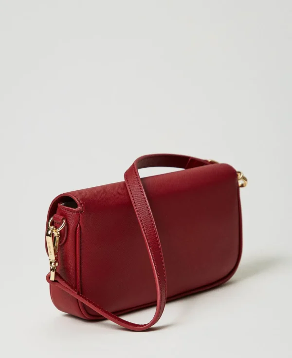 mini_sac_port_paule_avec__3.webp Mini Sacs | Sacs Porté Épaule*TWINSET Milano Mini Sac Porté épaule Avec Oval T Rouge Pompéien